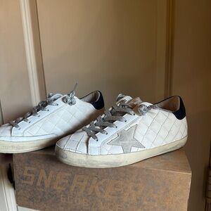 Never worn Golden Goose Superstar Quilted Low size 7